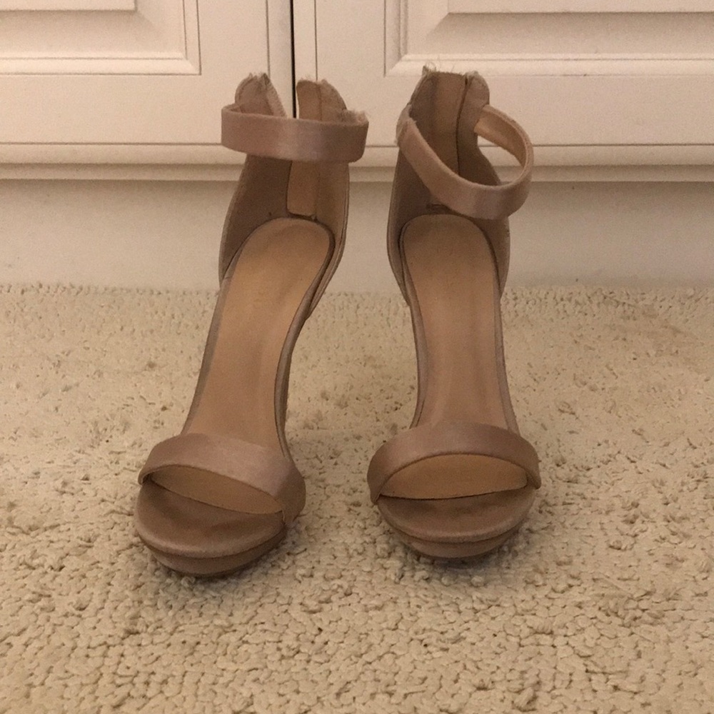 Gold strapped high heels